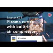 Easycut K25 - Plasma cutter with built-in air compressor