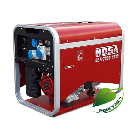 MOSA GES-7000 HBM Petrol Silenced Gen 110/230V 6 kVA