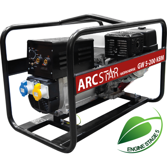 ArcStar GW5-200 KBM Petrol Welder Generator 200 Amp