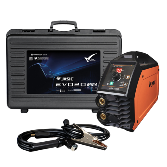 Jasic EVO Power Arc 160 c/w Case & Leads
