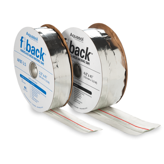 Aquasol Fiback® Weld Backing Tape 600AMP with Fiberglass Center