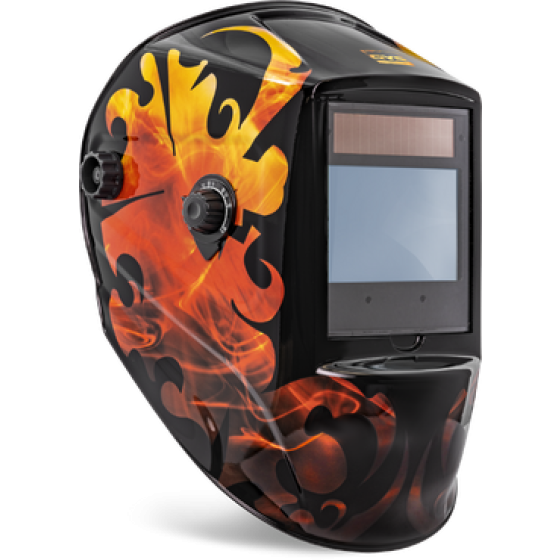 GYS ZEUS 5-13G FIRE TRUE COLOR Welding Helmet