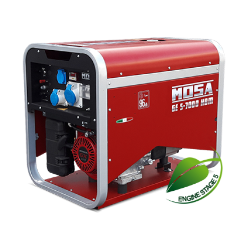 MOSA GES-7000 HBM Petrol Silenced Gen 110/230V 6 kVA