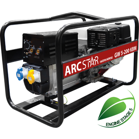 ArcStar GW5-200 KBM Petrol Welder Generator 200 Amp