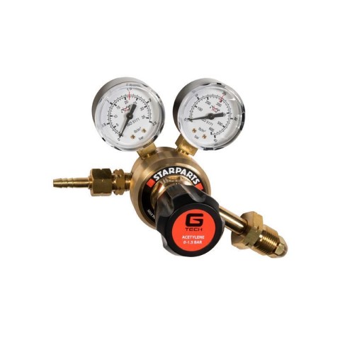 Acetylene Regulator Single Stage 2 Gauge 25 Bar | Side Entry