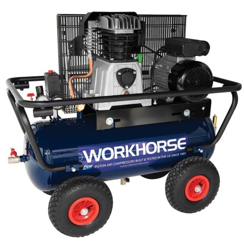 Workhorse Air Compressor 3HP 50L CFM 14 110V Crash Bar