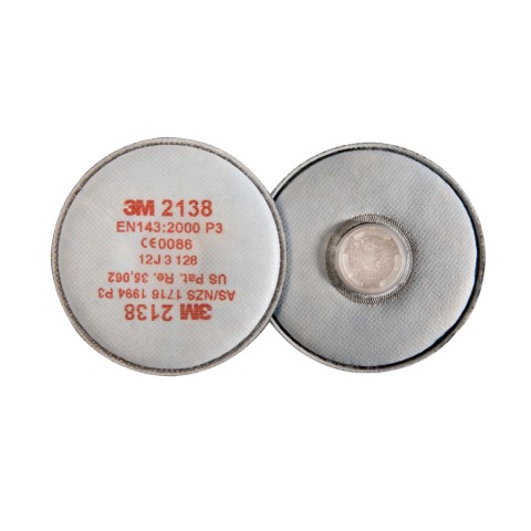 3M P3 Particulate Filter For Half Mask 2138
