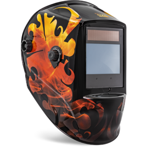GYS ZEUS 5-13G FIRE TRUE COLOR Welding Helmet